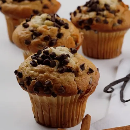 Muffins à la Vanille et aux Pépites de Chocolat